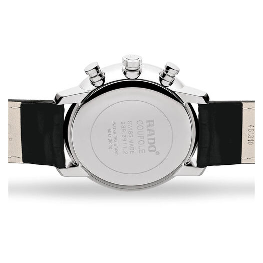 Rado XL Coupole Classic Chronograph Black Strap 42mm Mens Watch