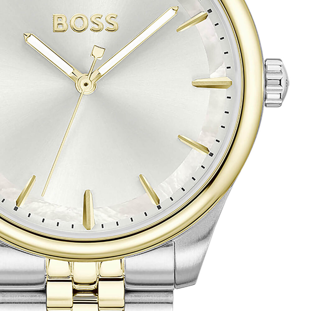 BOSS Graceful 36mm Mother of Pearl Dial Two-Tone Steel Bracelet Watch image number 1