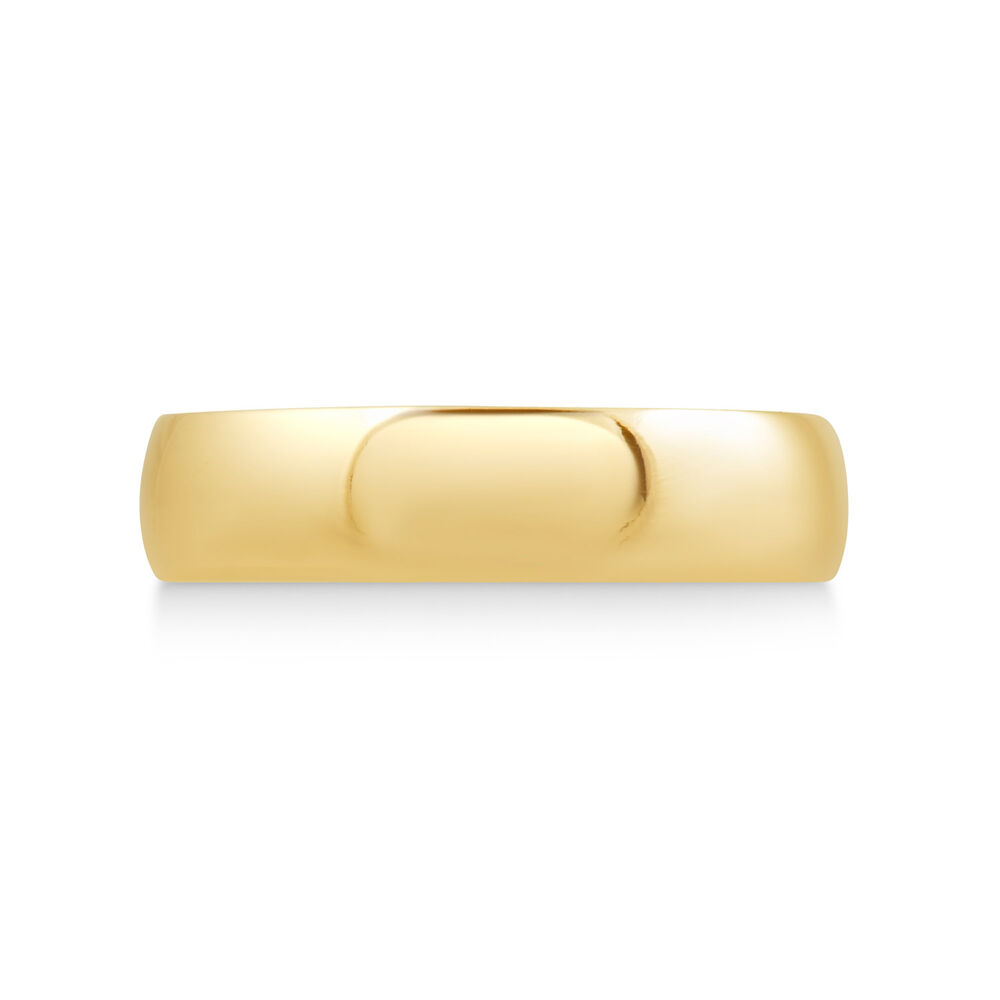 9ct Gold 5mm Gents Wedding Ring image number 1