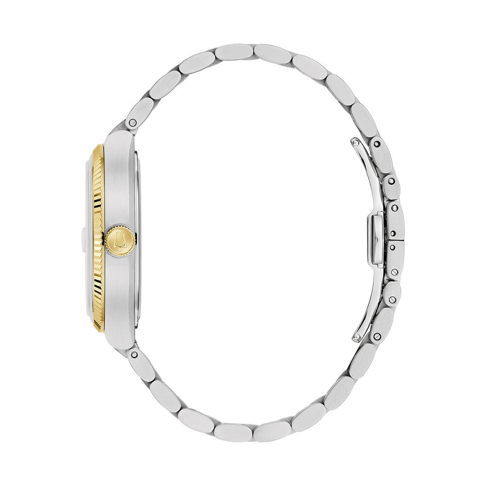 Bulova Super Seville 38mm Blue Dial Two Tone Steel Bracelet Watch