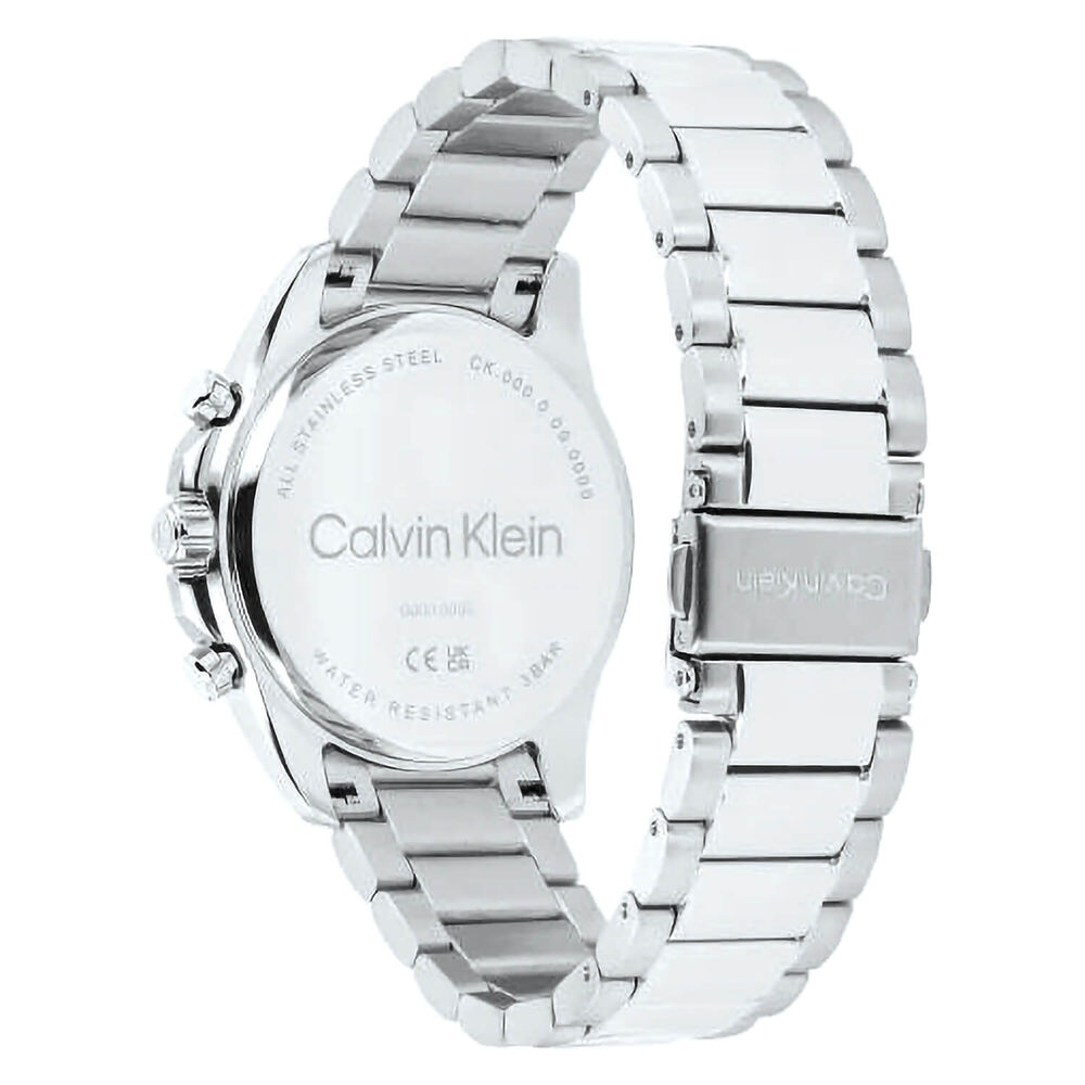 Calvin Klein Sport Luxe 40mm Blue Dial Stainless Steel Bracelet Chronograph Watch