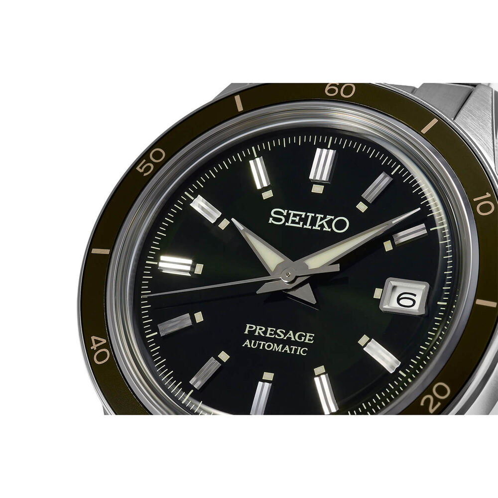 Seiko Presage Style 60's 40mm Black Dial Bracelet Watch image number 2
