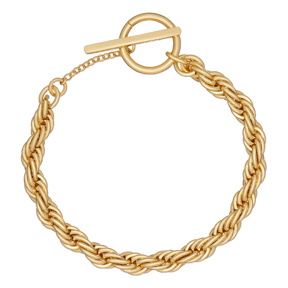 Ted Baker LOGO Rope Slim Chain Gold Plated Bracelet