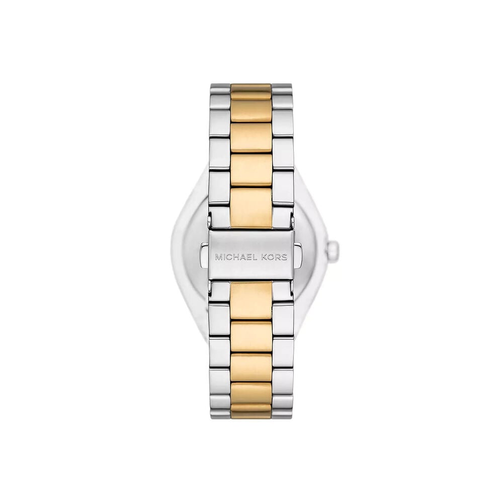 Michael Kors Lennox 37mm White Dial Two Tone Steel Bracelet Watch image number 1