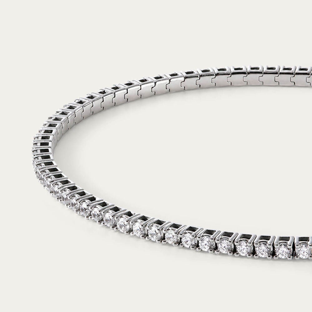 9ct White Gold 1.50ct Diamond Bangle