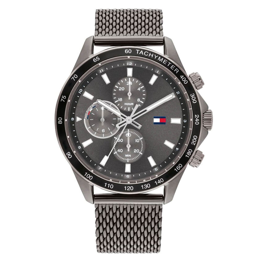 Tommy Hilfiger 44mm Chronograph Grey Dial Bracelet Watch