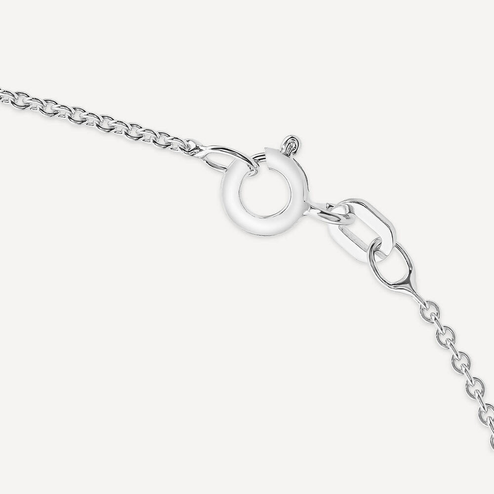 Sterling Silver Cubic Zirconia June Birthstone  Infinity Pendant image number 4