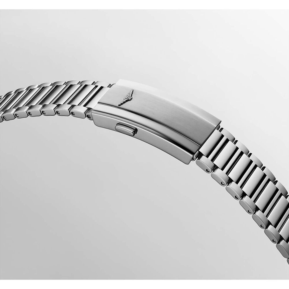 Longines Conquest Heritage 38mm Silver Dial Stainless Steel Bracelet Watch image number 4