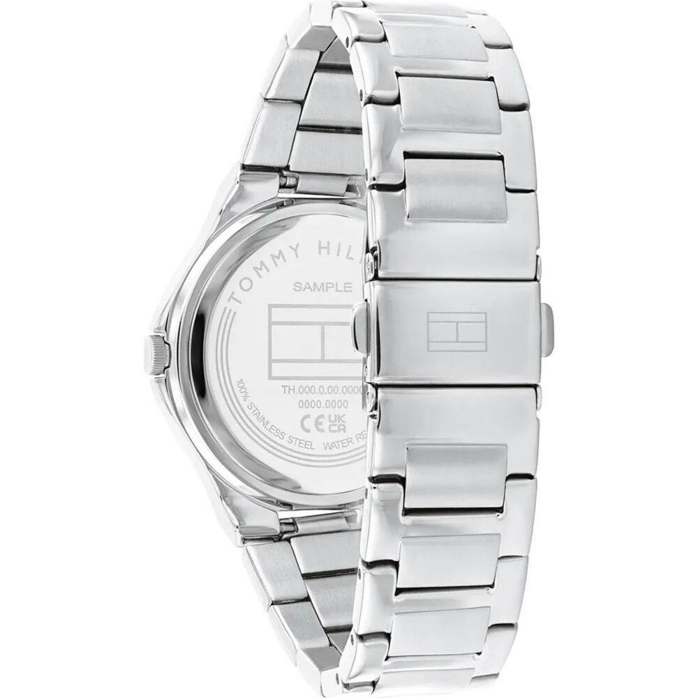 Tommy Hilfiger 36mm Silver Cubic Zirconia Set Dial Steel Case Watch image number 2