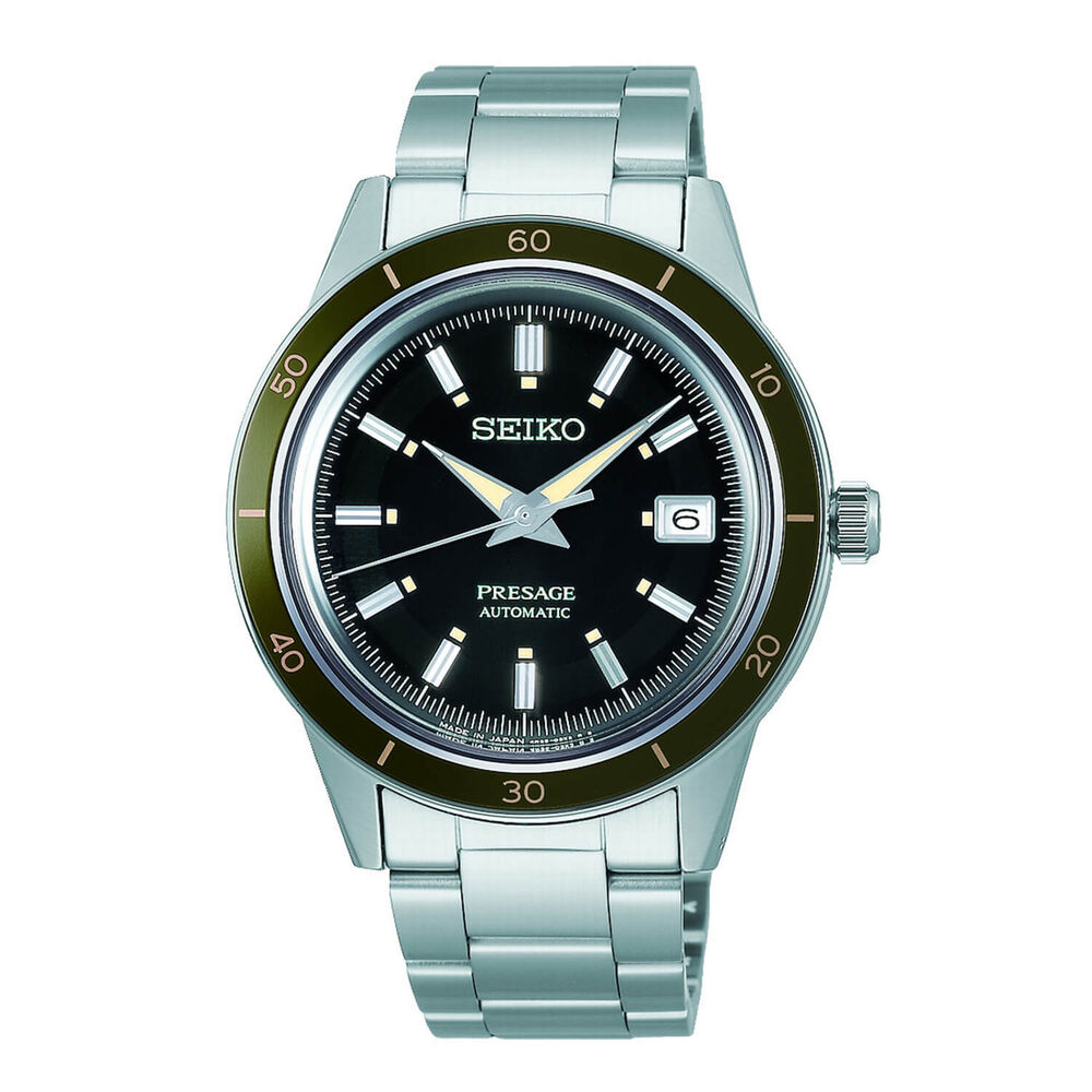 Seiko Presage Style 60's 40mm Black Dial Bracelet Watch image number 0