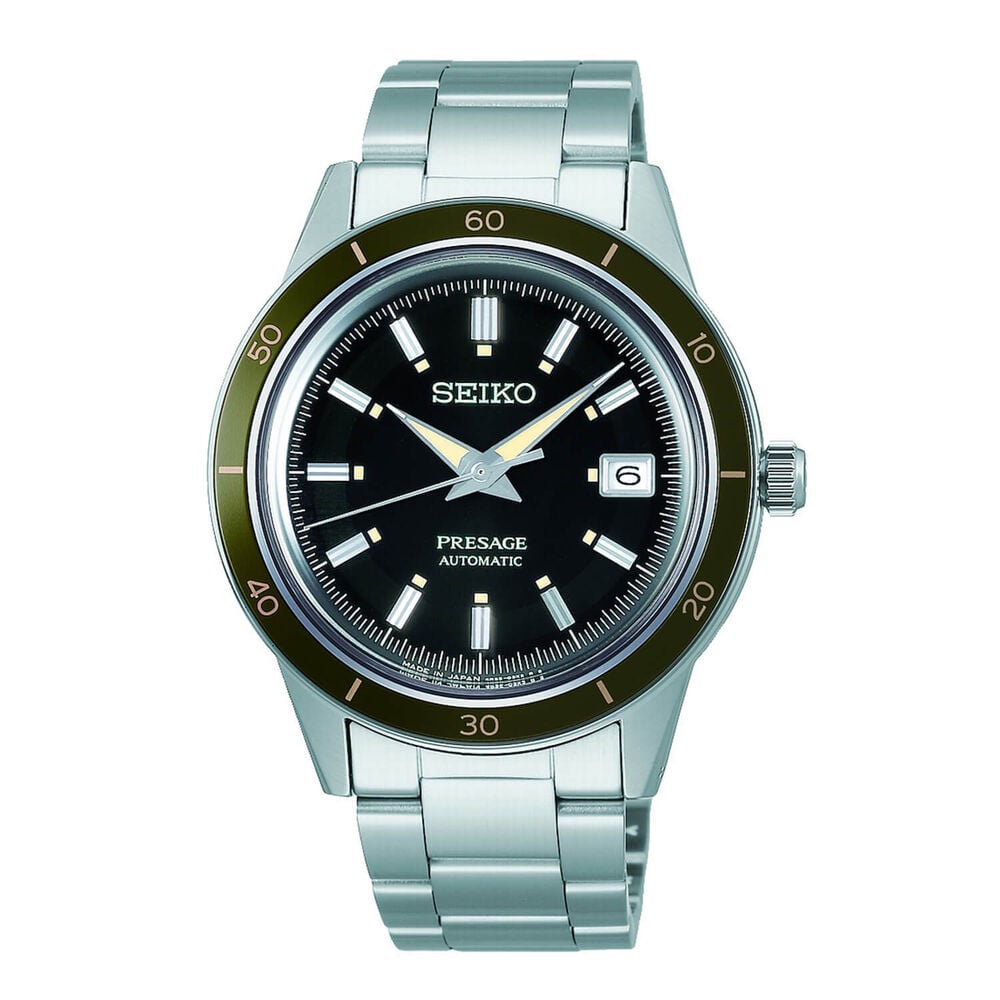 Seiko Presage Style 60's 40mm Black Dial Bracelet Watch