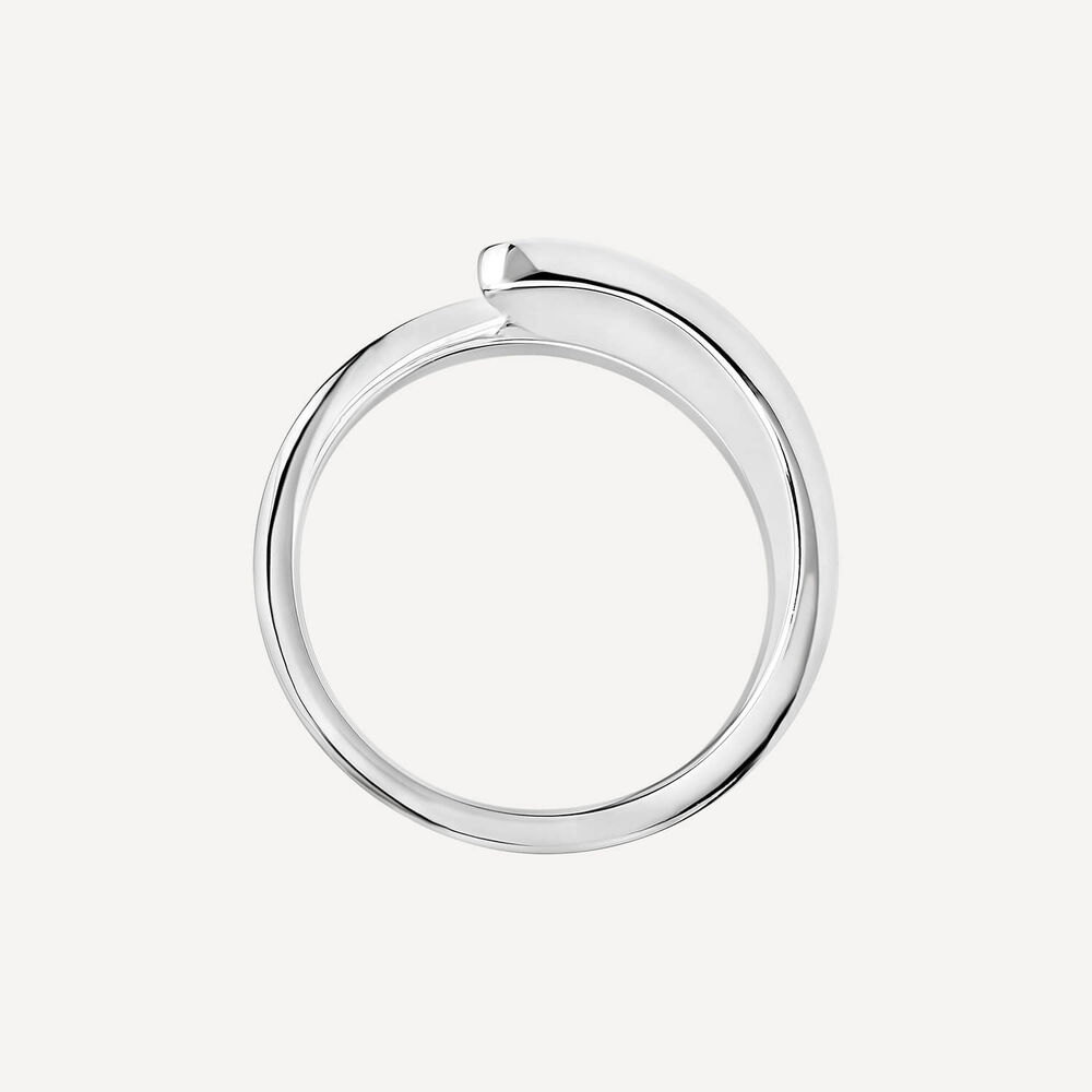 Sterling Silver Open Flat Wrap Ring image number 4