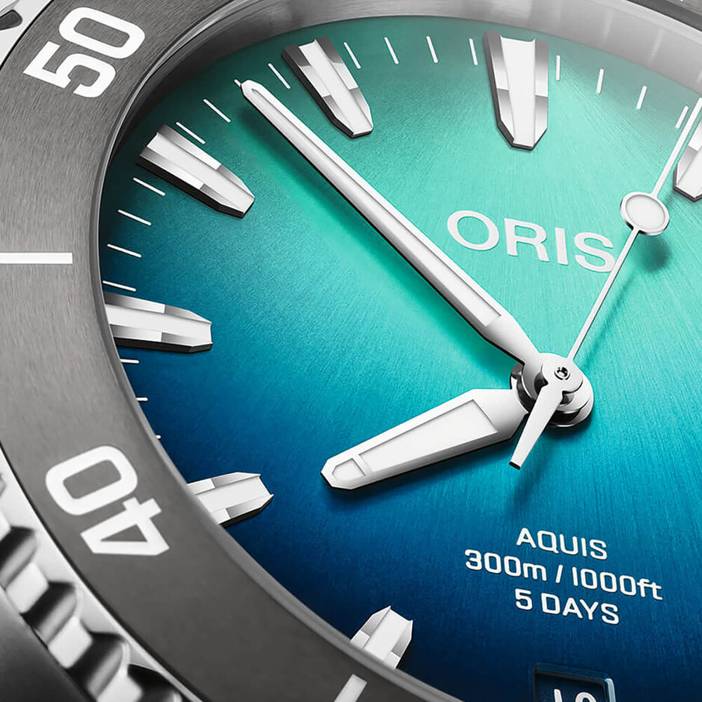 Oris Aquis Great Barrier Reef Limited Edition IV 43.5mm Blue Dial Stainless Steel Bracelet Watch