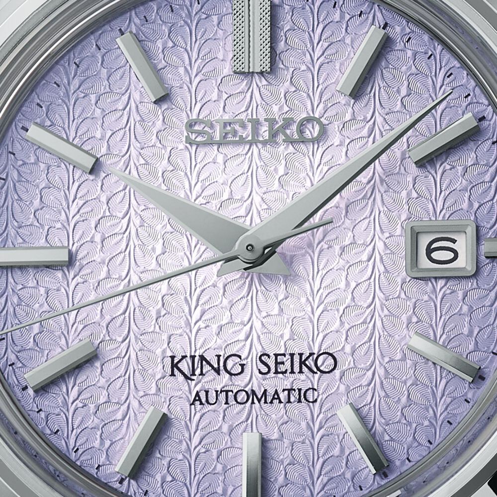 King Seiko KSK 6L ‘Tenjin-Fuji Violet’ 38.6mm Dial Stainless Steel Bracelet Watch image number 1