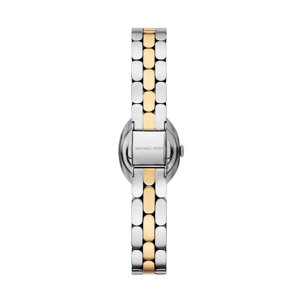 Michael Kors Maude 20.5x25.5mm Silver Dial Two Tone Stainless Steel Bracelet Watch image number 2