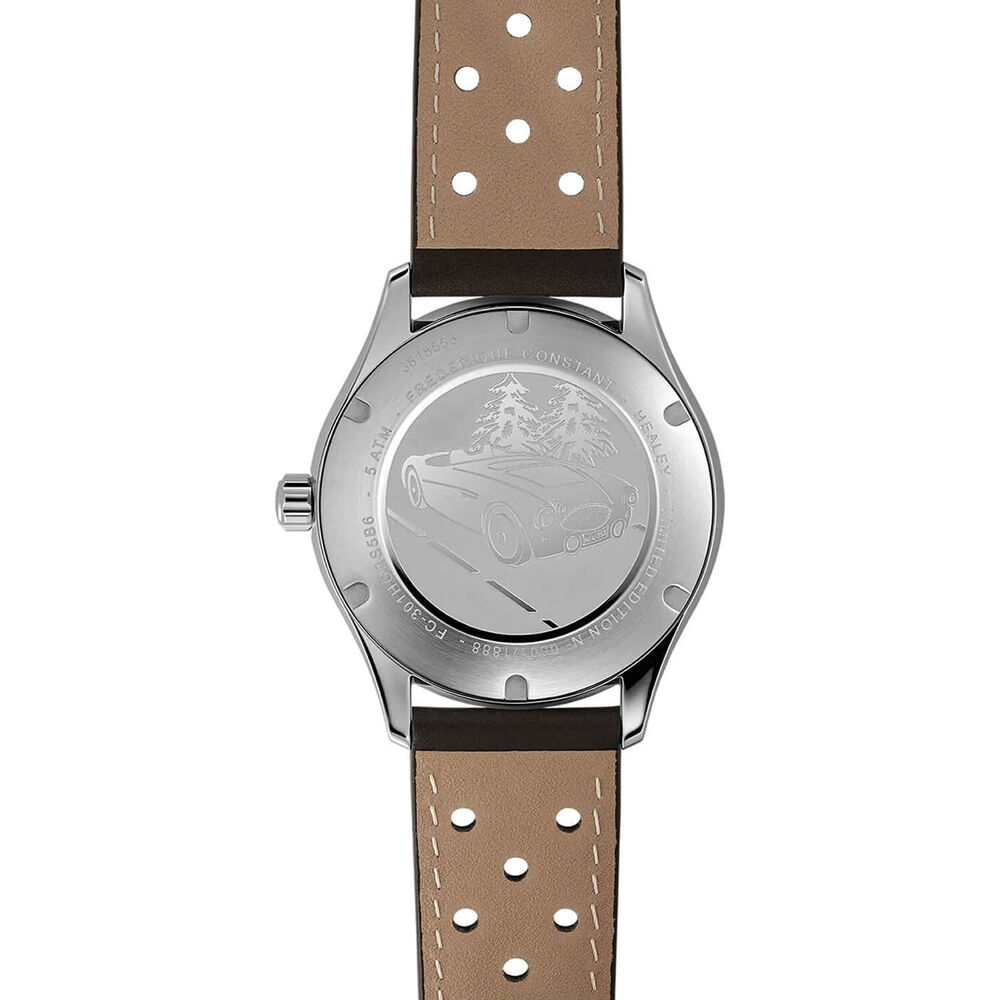 Frederique Constant Vintage Rally Healy 40mm Green Dial Brown Leather Strap Watch image number 2