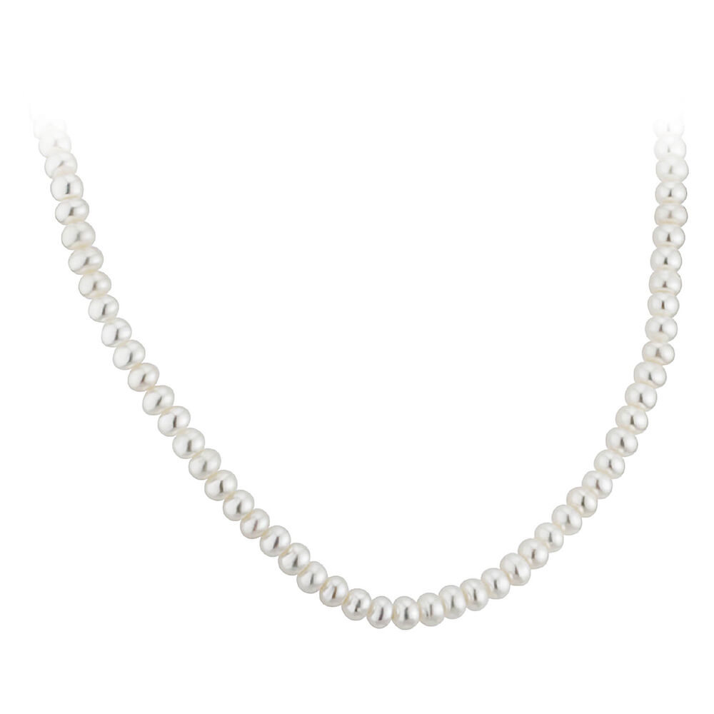 9ct Gold 18" Pearl Necklet image number 0