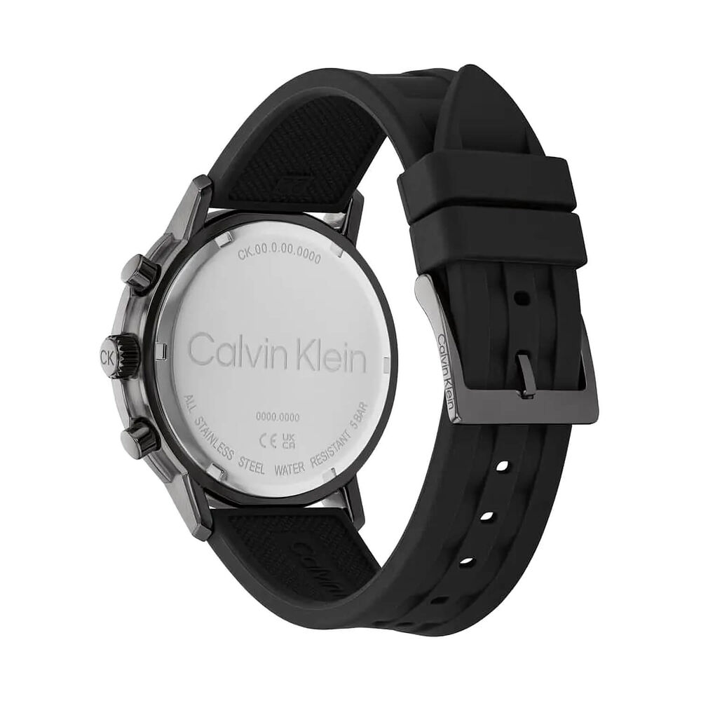 Calvin Klein Gauge 44mm Black Dial Rubber Strap Watch image number 2