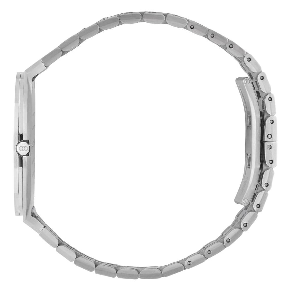 GUCCI 25H 38mm Quartz Silver Dial Steel Case Bracelet Watch image number 2