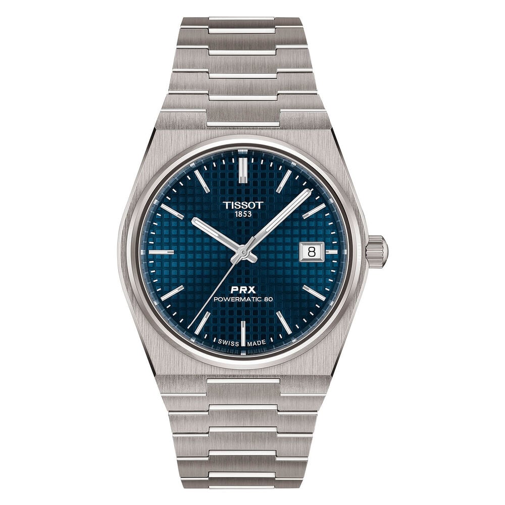 Tissot PRX Titanium 38mm Blue Dial Bracelet Watch image number 0