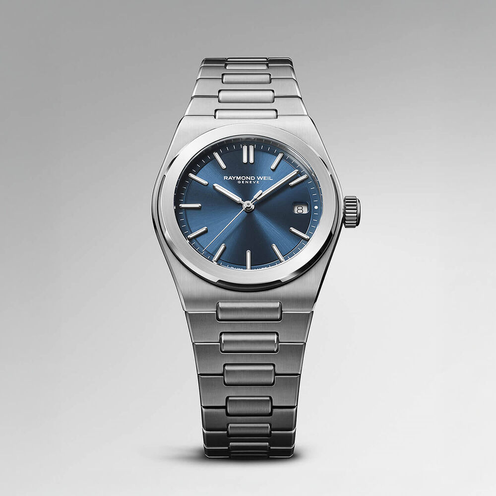 Raymond Weil A.R.T. 38mm Blue Dial Steel Bracelet Watch