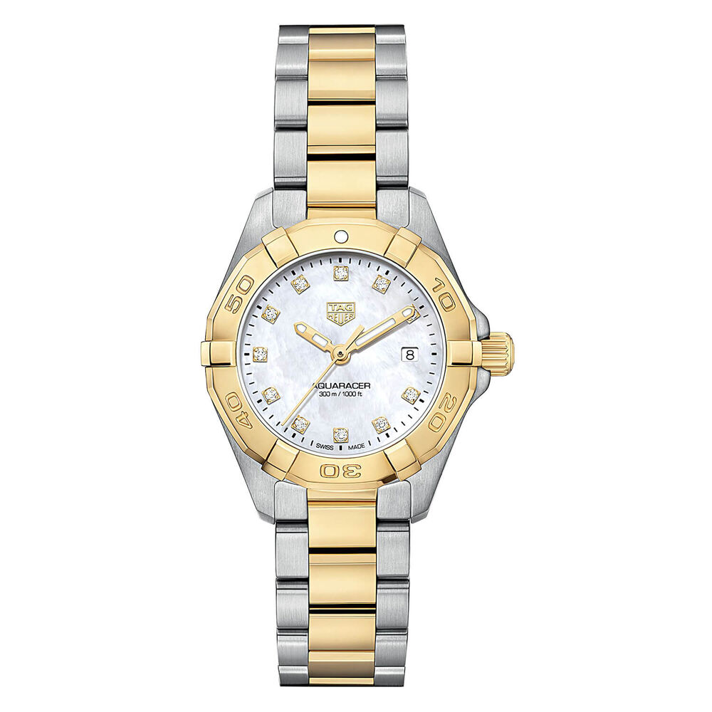 TAG Heuer Aquaracer Gold & Diamond 27mm Ladies' Watch image number 0