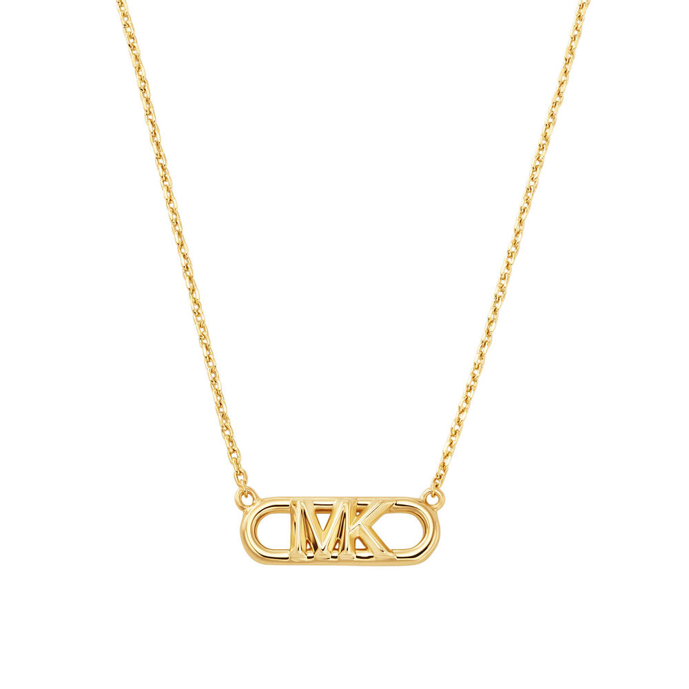 Michael Kors Statement Link Yellow Gold Plated Pendant image number 1