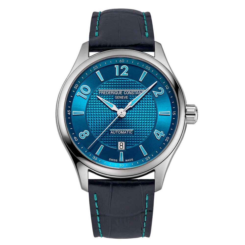 Frederique Constant Runabout Automatic Limited Edition 42mm Blue Dial Leather Strap Watch image number 0