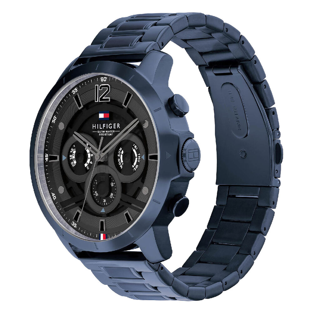 Tommy Hilfiger 50mm Blue Dial Stainless Steel Case & Bracelet image number 1