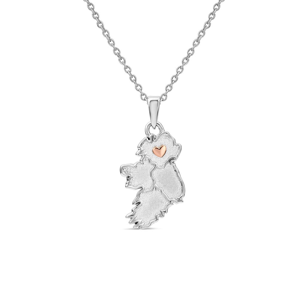 My Heart Belongs to Ulster Sterling Silver Pendant image number 0