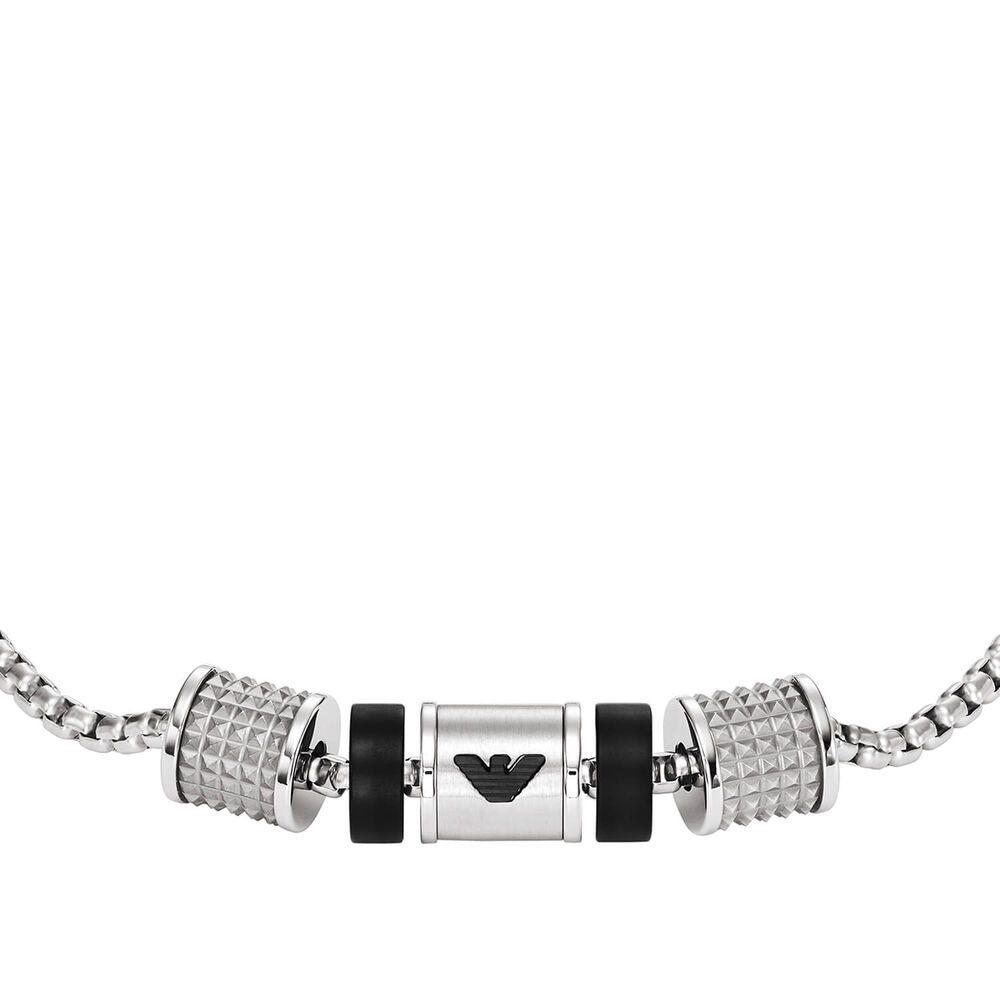 Emporio Armani Key Basics Steel Round Ball Bracelet image number 1