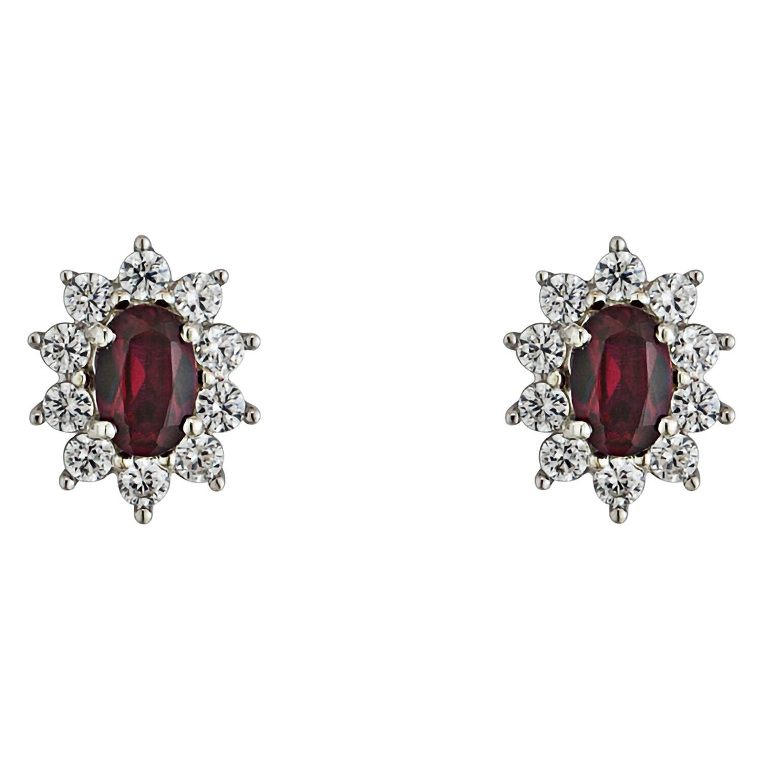 Ruby earrings discount warren james