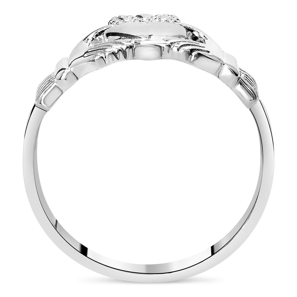Sterling Silver Baby Claddagh Ring image number 2