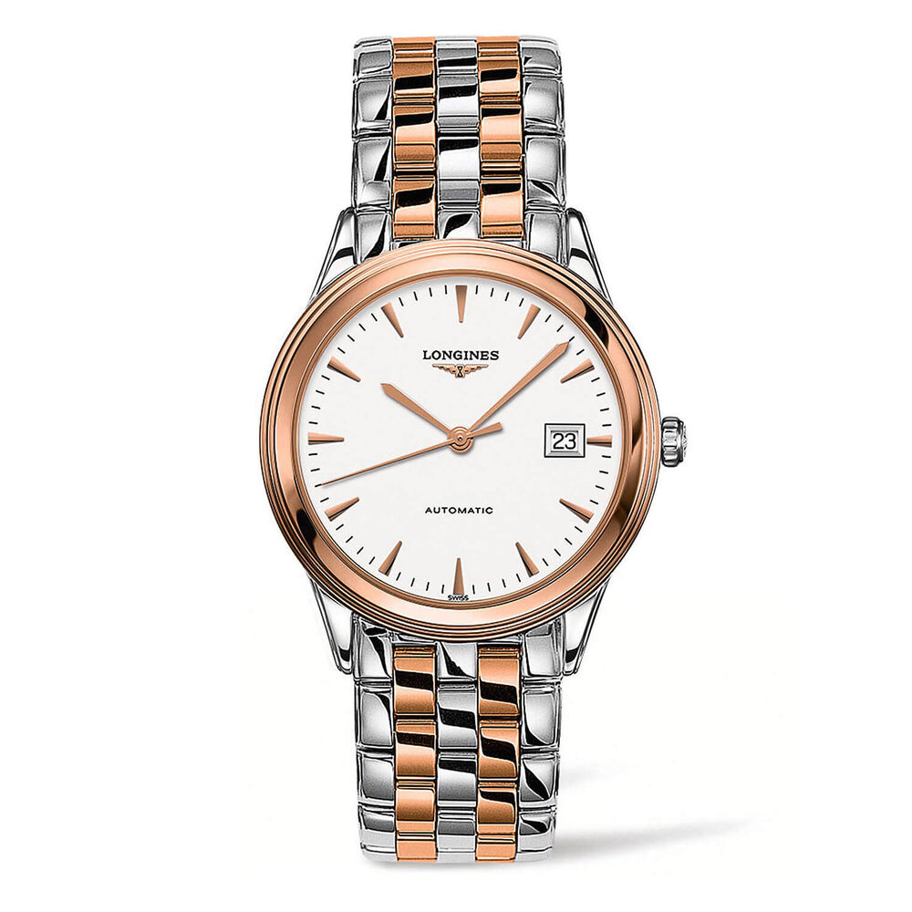 Longines Flagship Automatic Rose Gold Plated Mens Watch