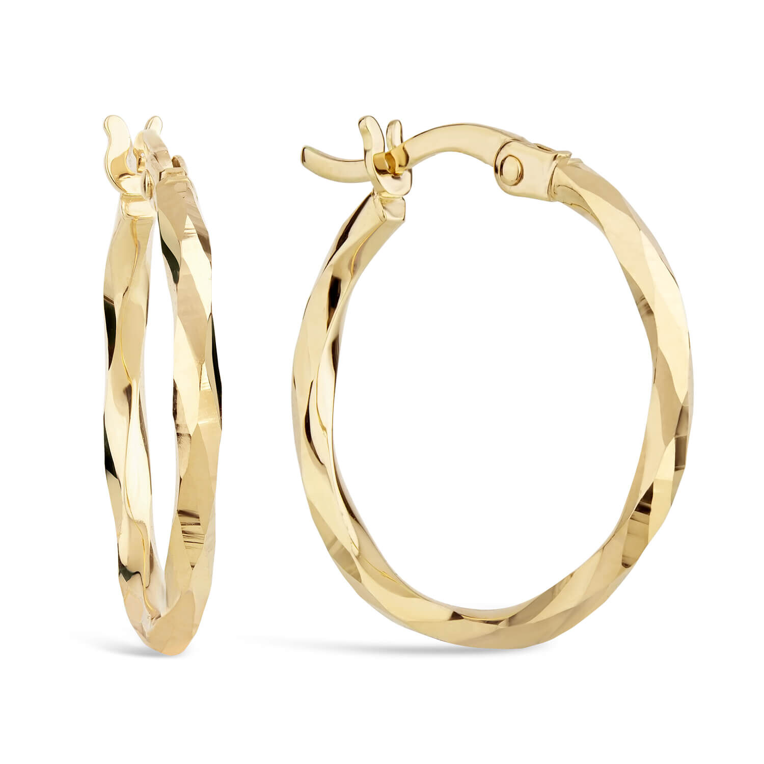 Gold Hoop Earrings  In The Style Ireland