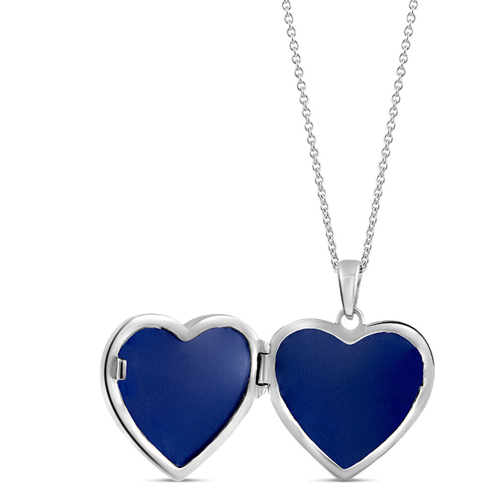 Sterling Silver Locket (Chain Included) image number 1