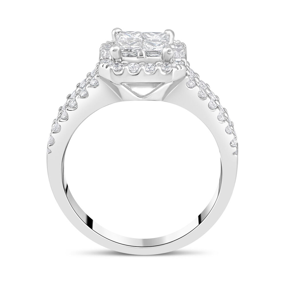 18ct White Gold Engagement Ring image number 2