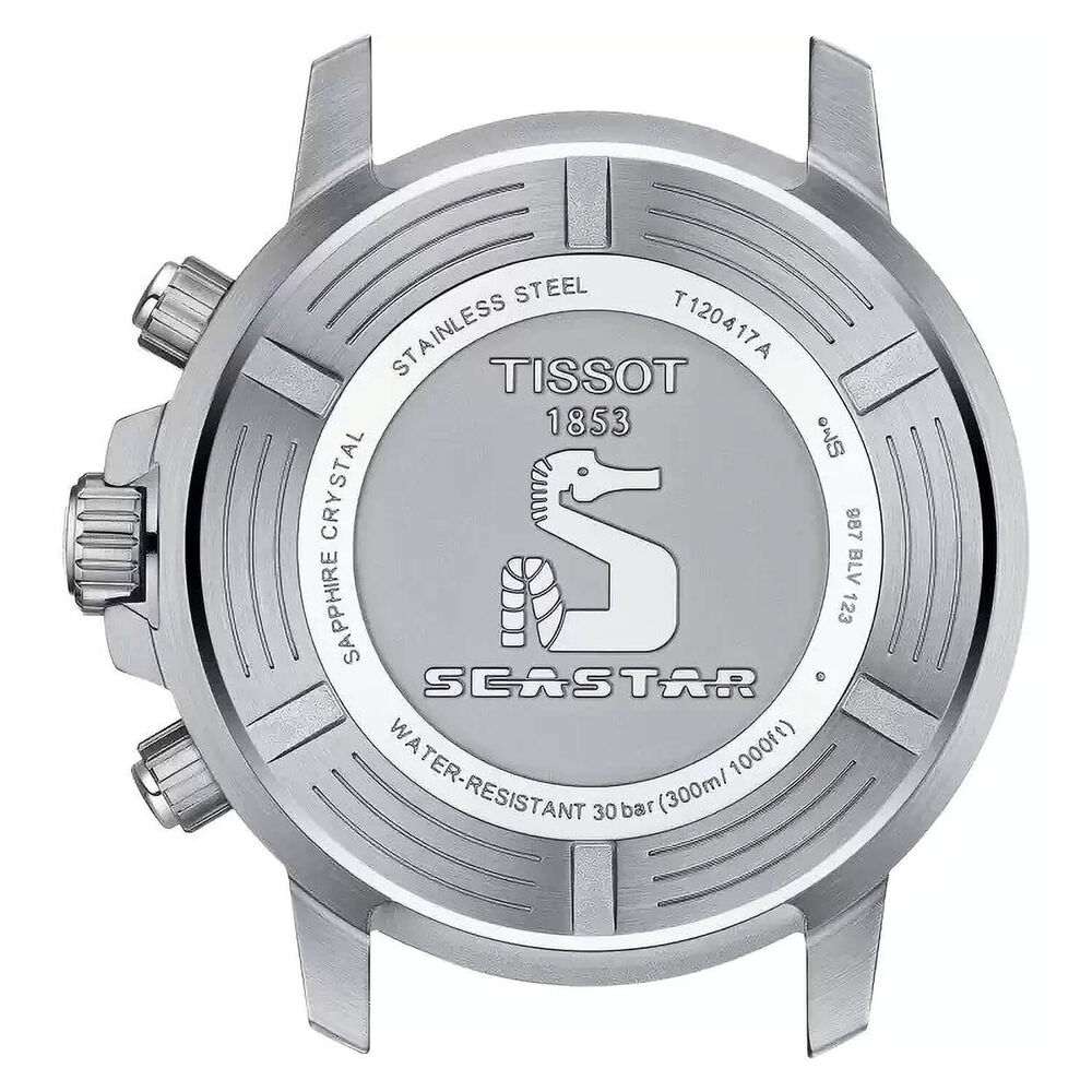 Tissot PRX Chronograph 42mm Automatic White Dial Rose Gold Indexes Steel Case Bracelet Watch image number 4