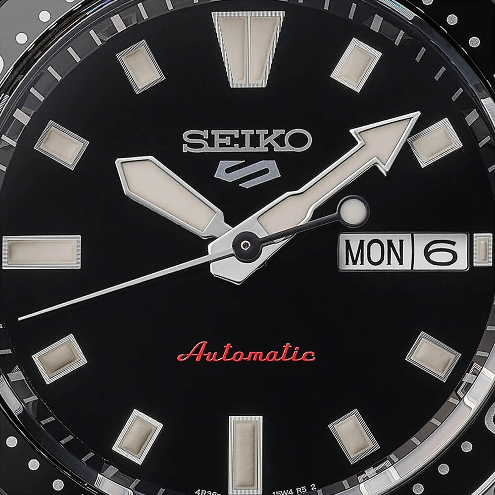 Seiko 5 Sports SKX 42.5mm Black Dial Stainless Steel Bracelet Watch