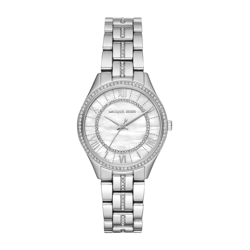 Michael Kors Lauryn White Dial Silver Stainless Steel Ladies' Watch