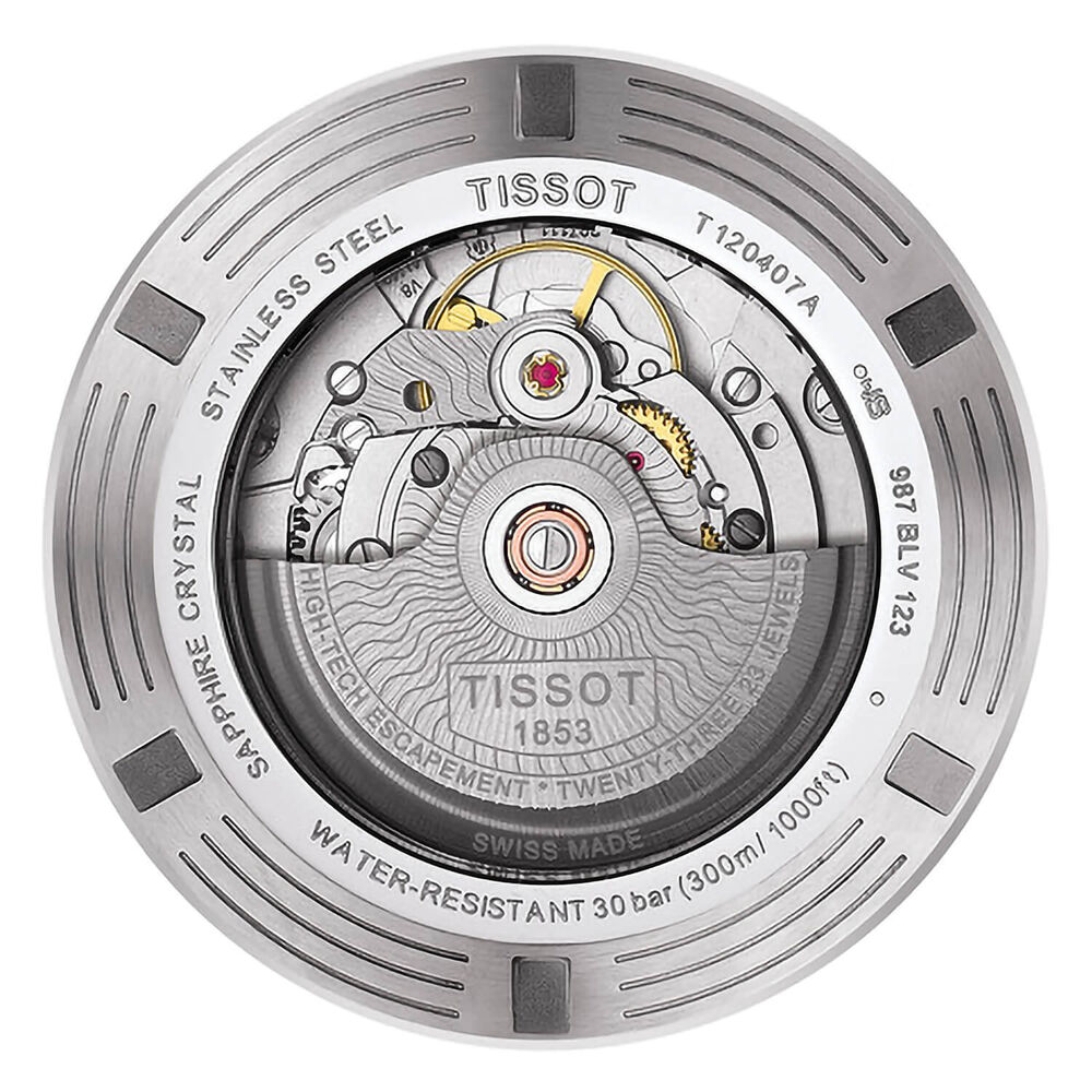 Tissot Seastar Blue Dial Black Rubber 43mm Men's Watch