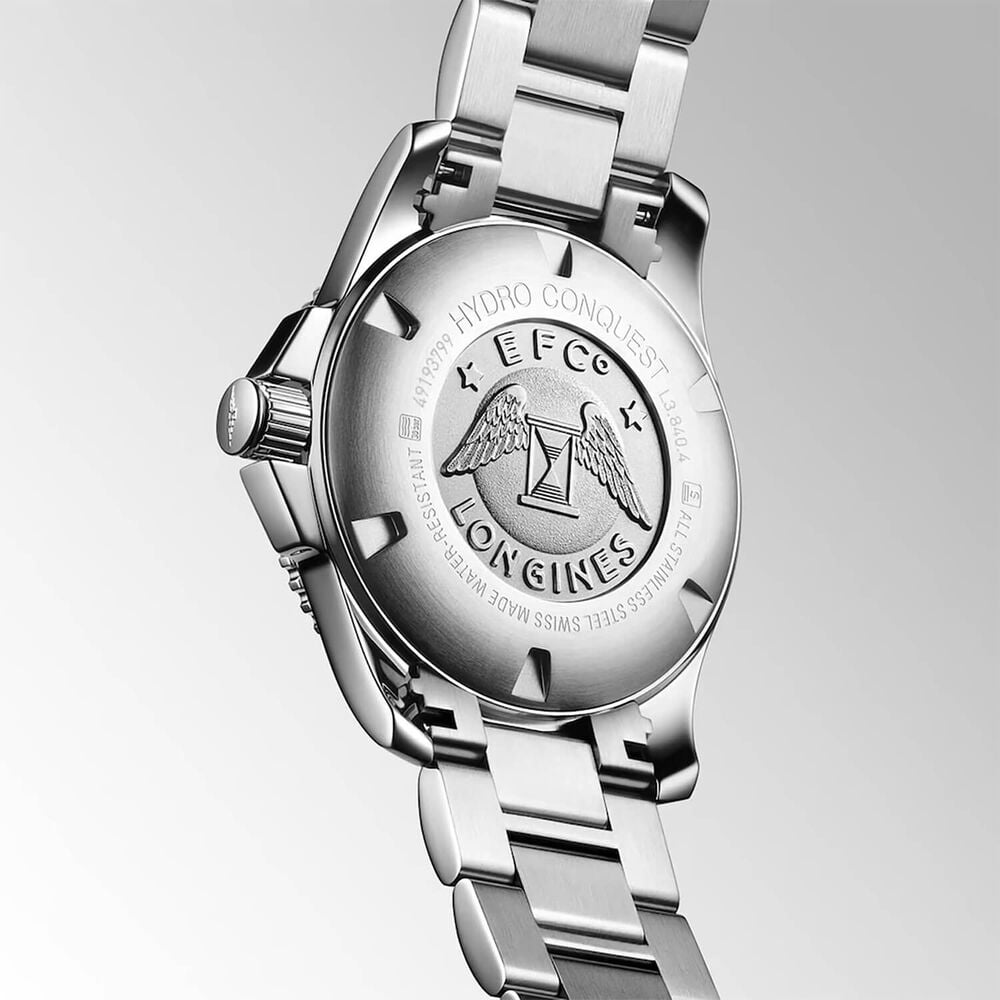 Longines HydroConquest 44mm Blue Dial Steel Bracelet Watch image number 3