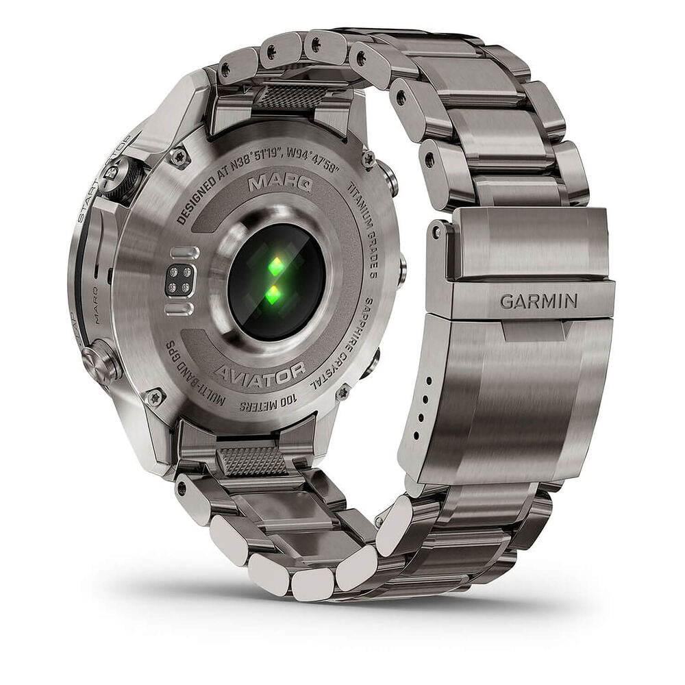 Garmin MARQ® Aviator (Gen 2) 46mm Titanium Case Bracelet Watch image number 5
