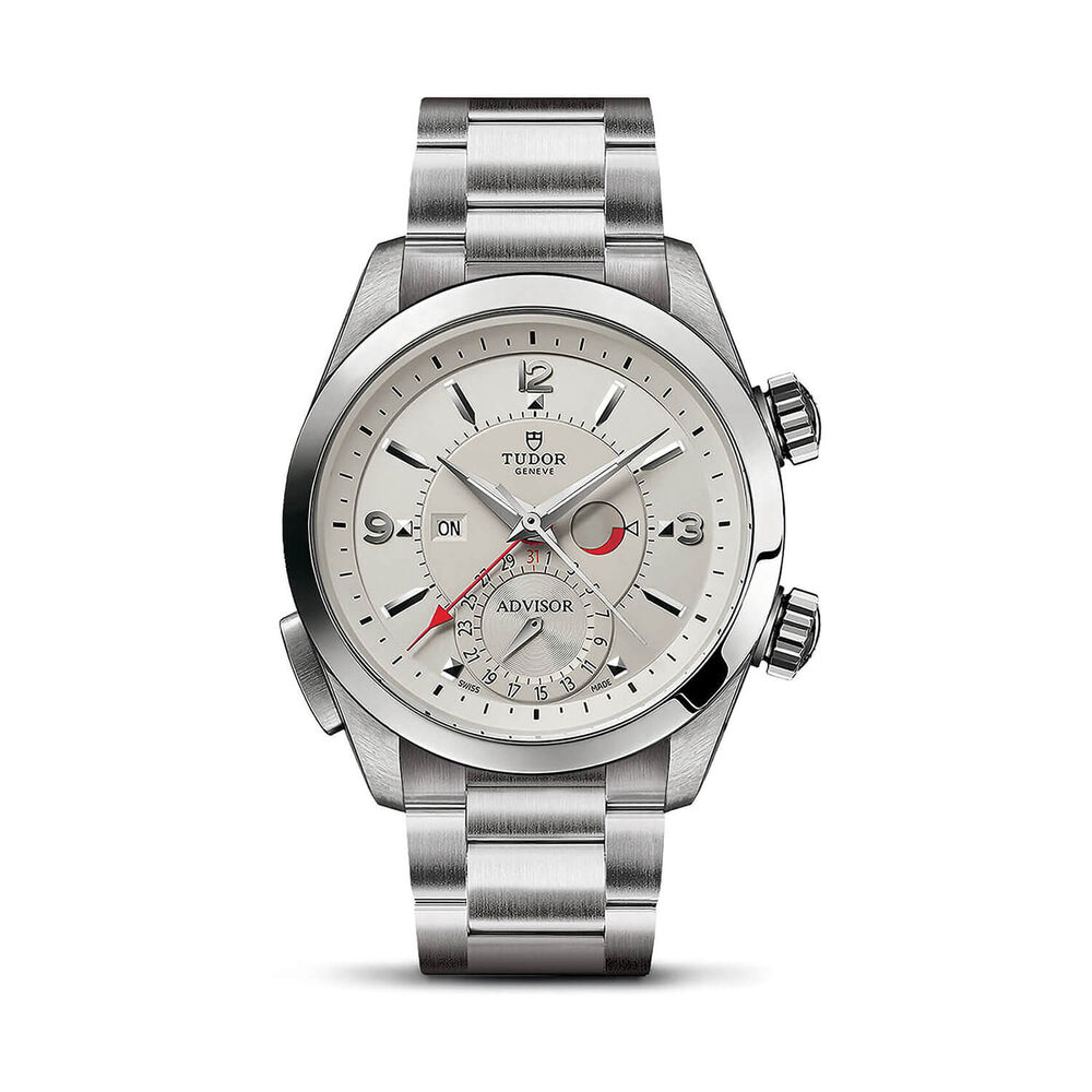 Pre-Owned TUDOR Heritage Advisor 42mm White Dial Stainless Steel Bracelet Watch