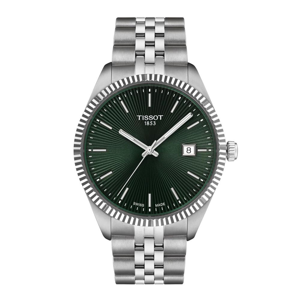 Tissot Ballade 40mm Green Dial Stainless Steel Bracelet Watch image number 0