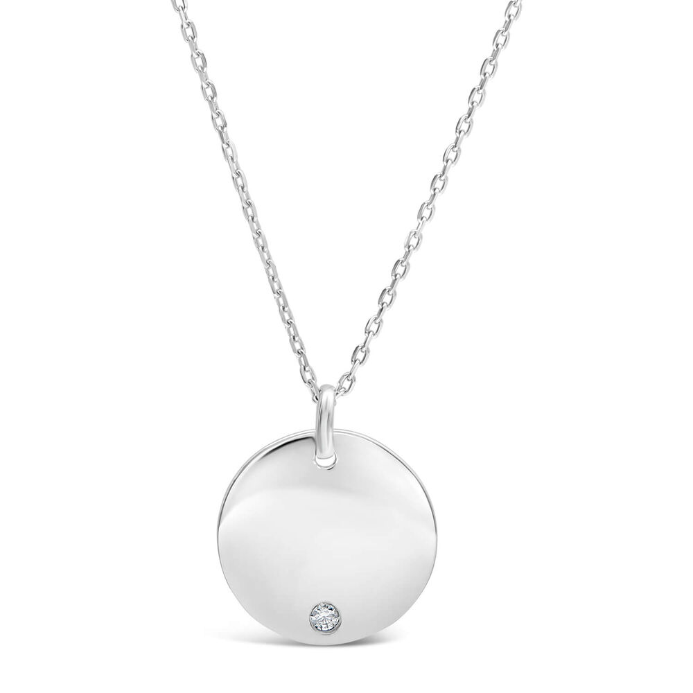 Sterling Silver 'Will You Marry Me' Pendant image number 1