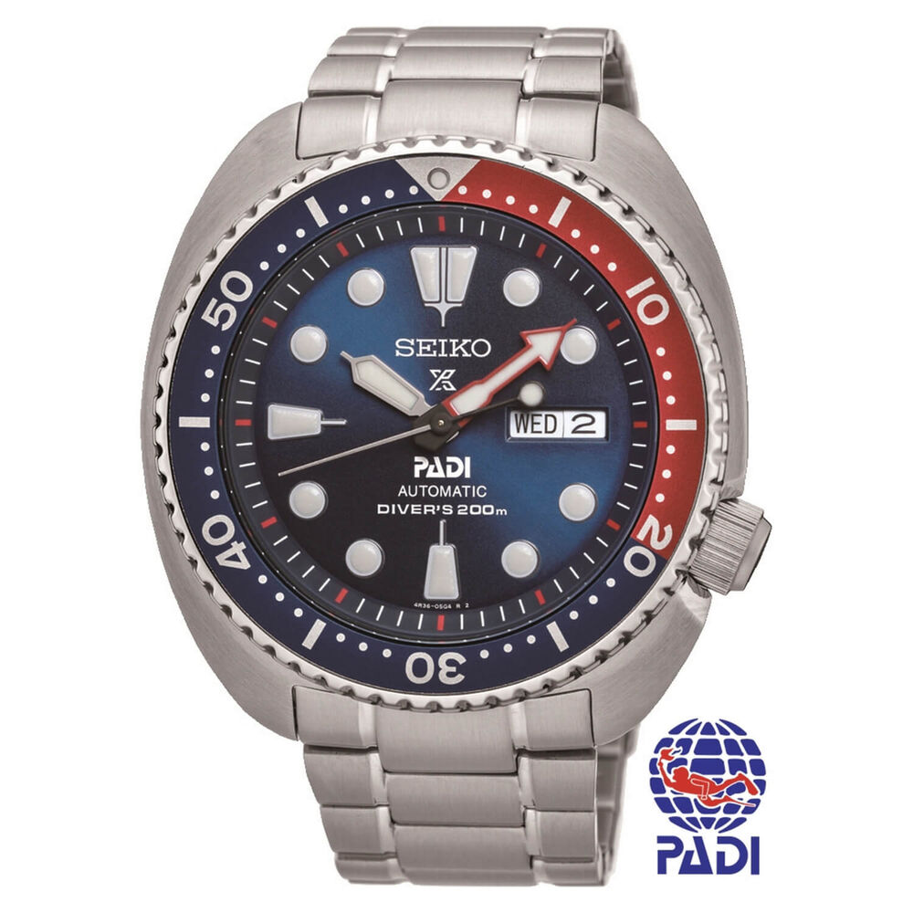Seiko Prospex PADI Turtle 45mm Blue Dial Watch