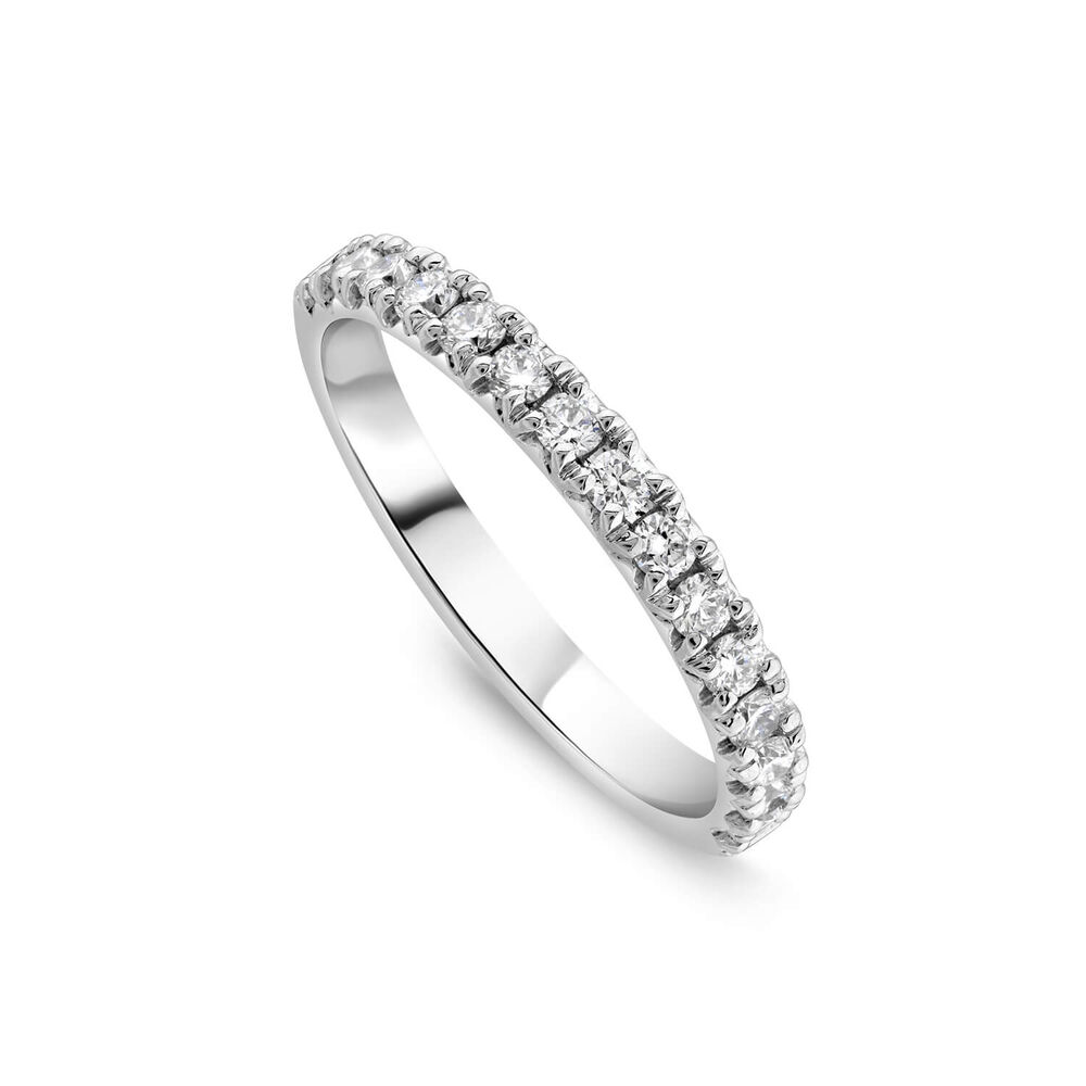 Born Platinum 0.40ct Claw Set Diamond Wedding Ring image number 0