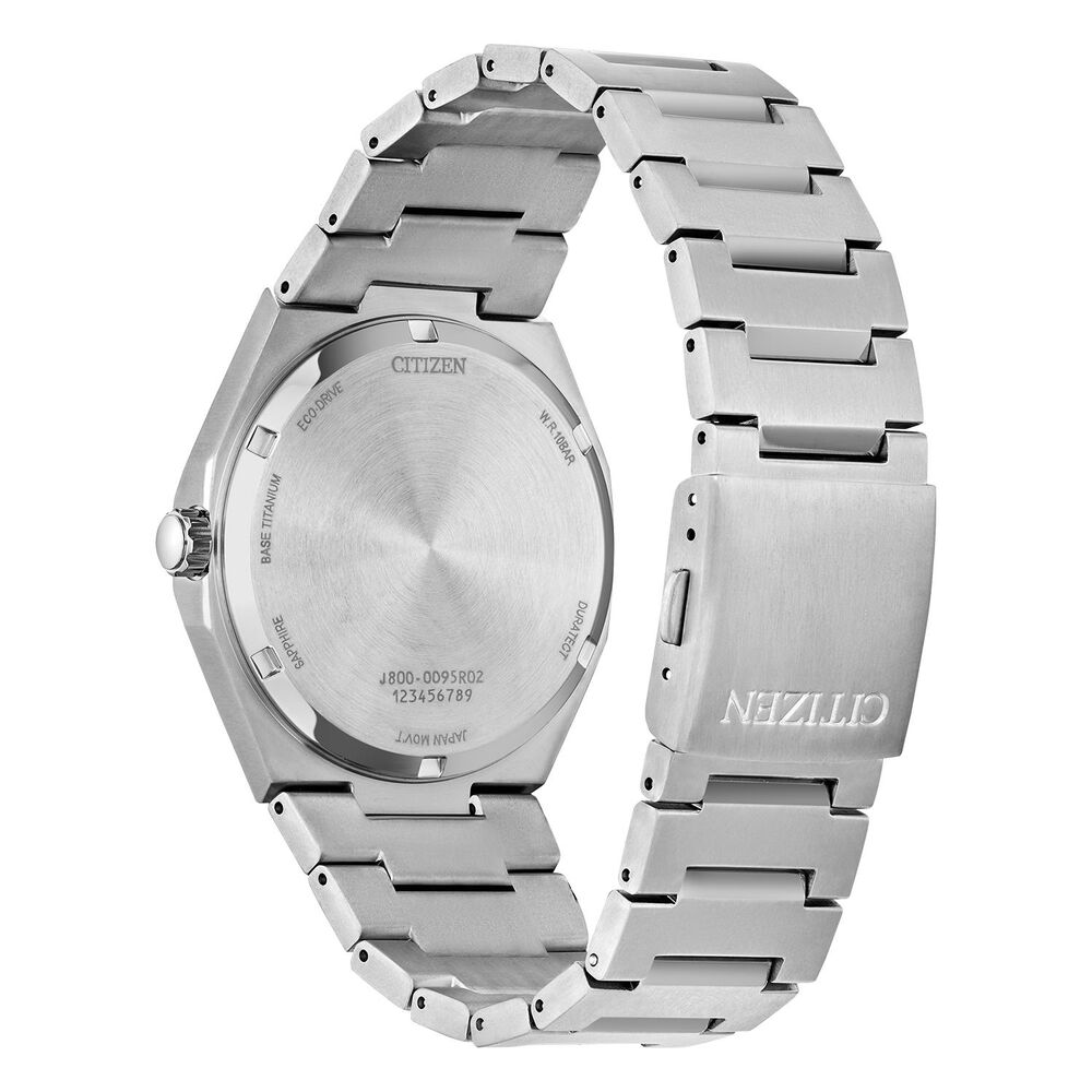 Citizen 'Zenshin' Super Titanium 39mm White Dial Titanium Bracelet Watch