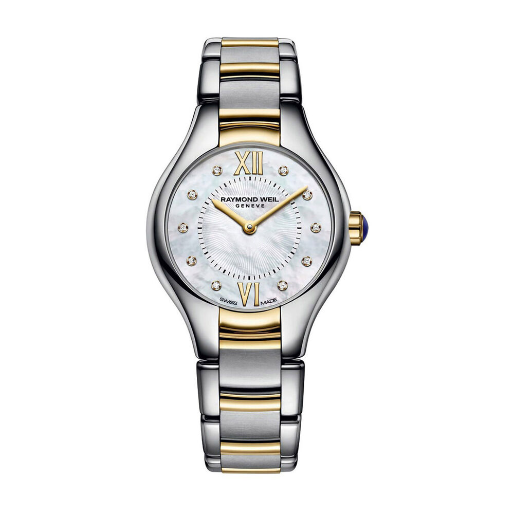 Raymond Weil Noemia Ladies' Diamond Dot Mother of Pearl Dial Two-Tone Bracelet Watch